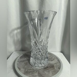 Rare Mikasa Adelaide Flower Vase 11.75" Vintage Elegant Crystal Vase France Gift